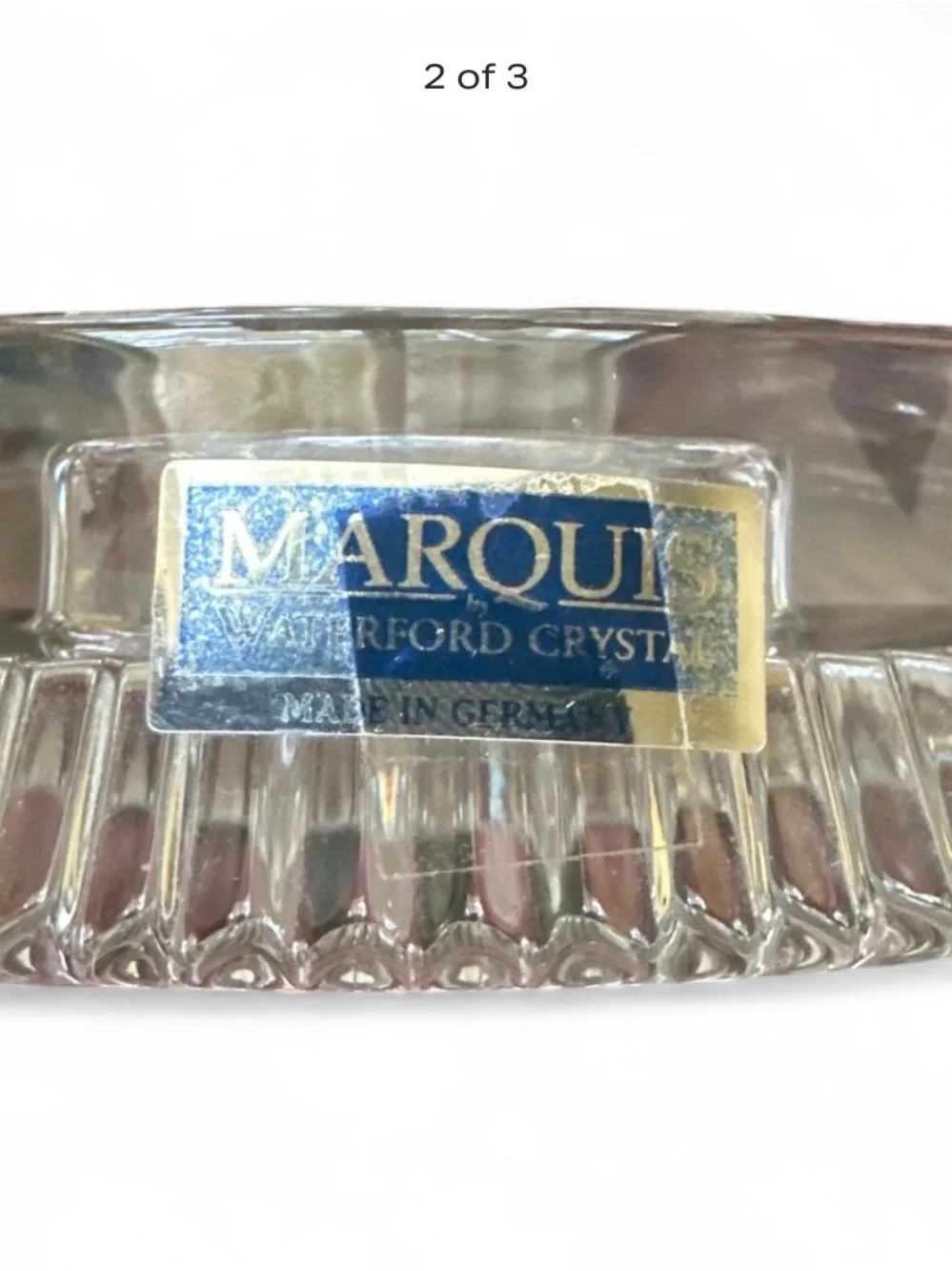 Marquis Crystal Clear and Silver Mantel Clock